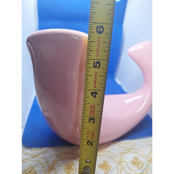 1970's vohann of california htf in creamy pink whale / soap dish / ashtray - Picture 4 of 13